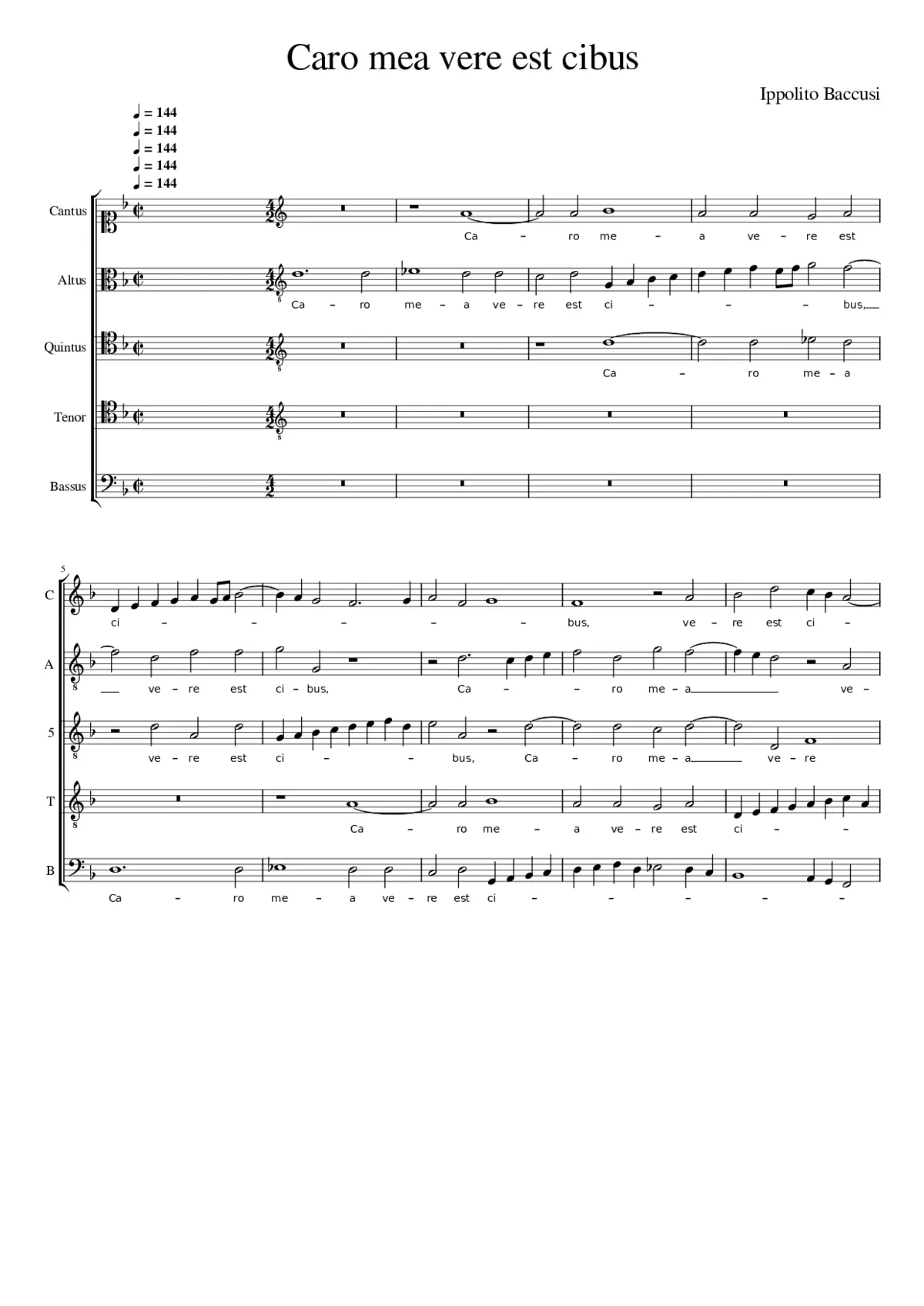 Caro mea vere est cibus - Page 1