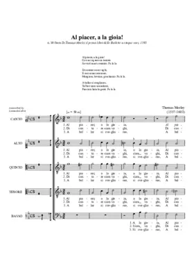 Al piacer alla gioia