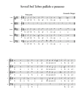 Sovra'l bel Tebro pallido e pensoso