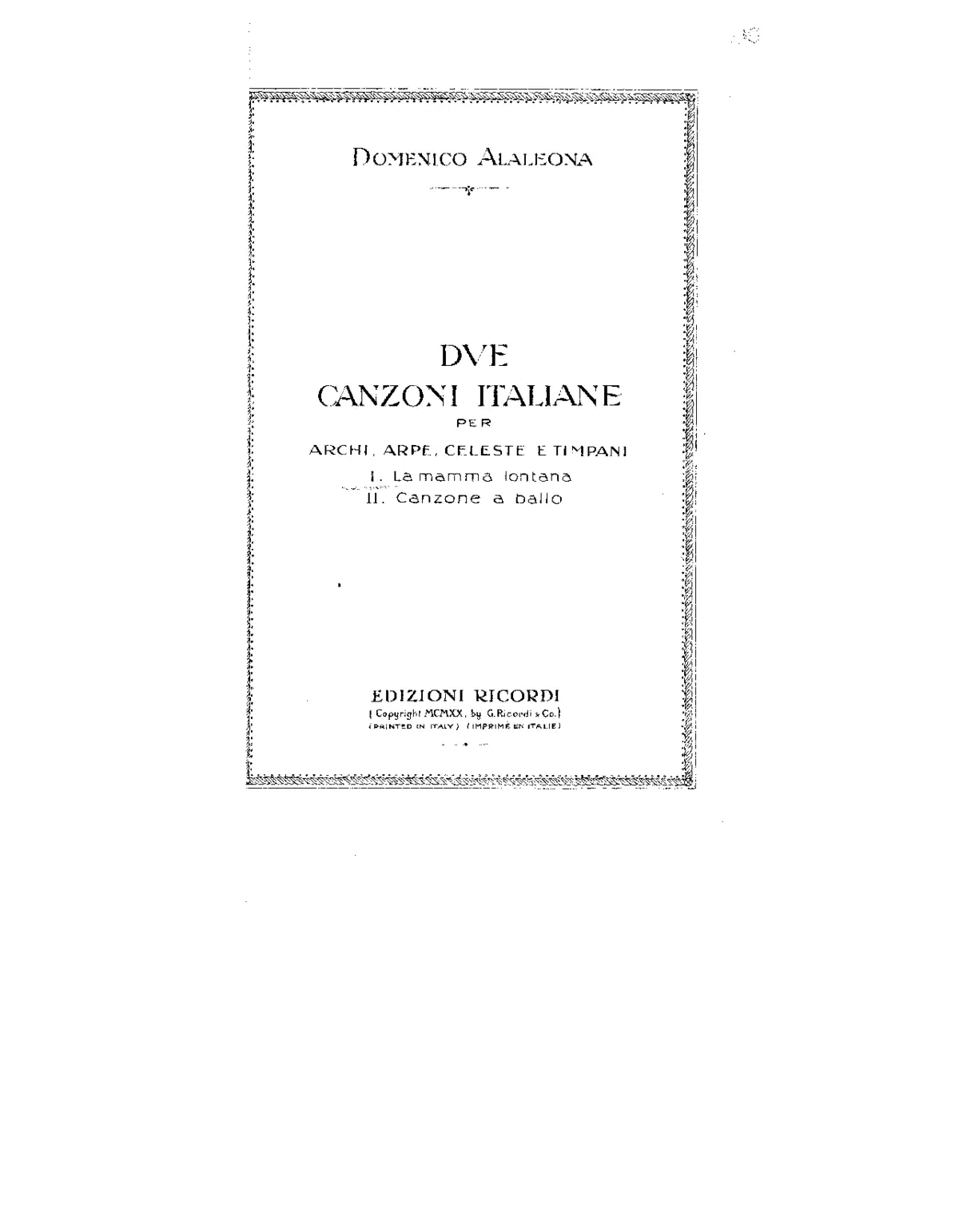 2 Canzone italiane - Page 1