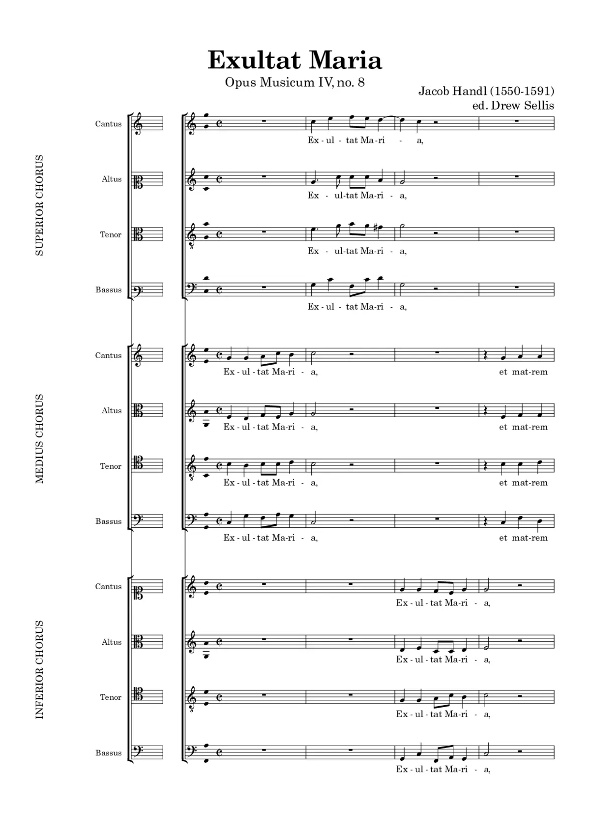 Exultat Maria - Page 1