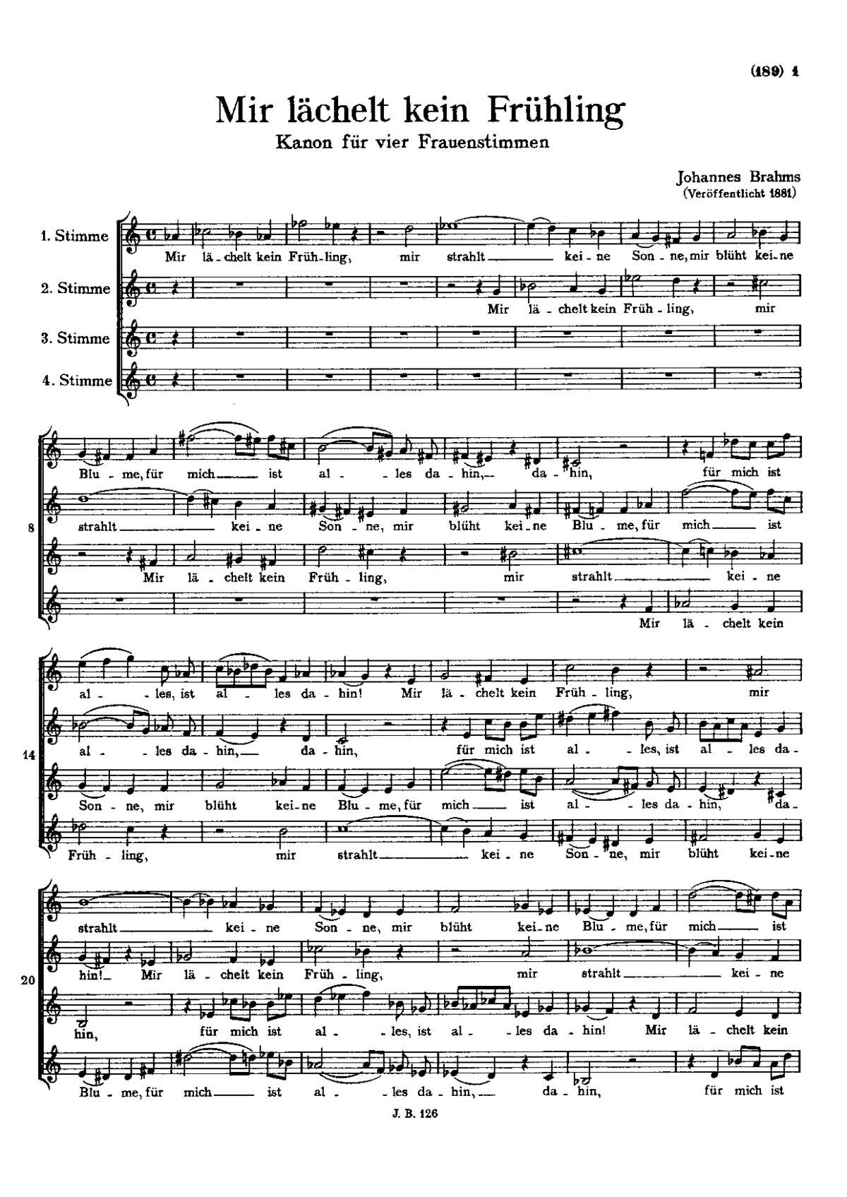 Mir lächelt kein Frühling - Page 1
