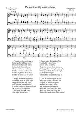 Pleasant are thy courts above