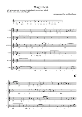 Magnificat II (Carver Choirbook)