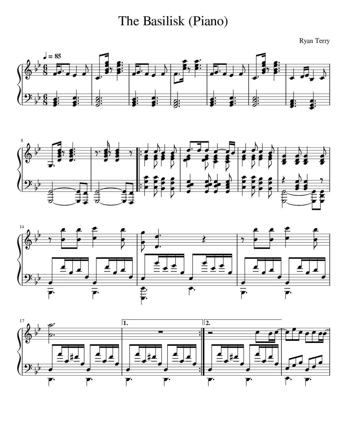 The Basilisk (Inspired by The Argus by Ween) - Page 1