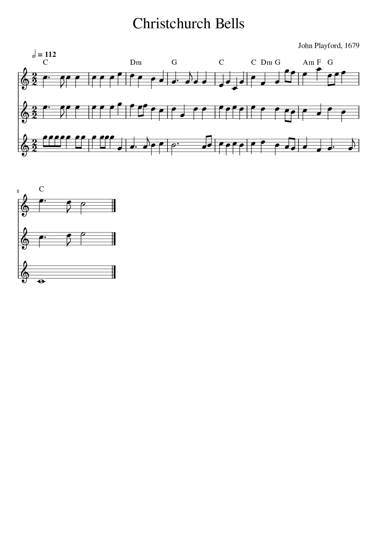 Christchurch Bells - Page 1