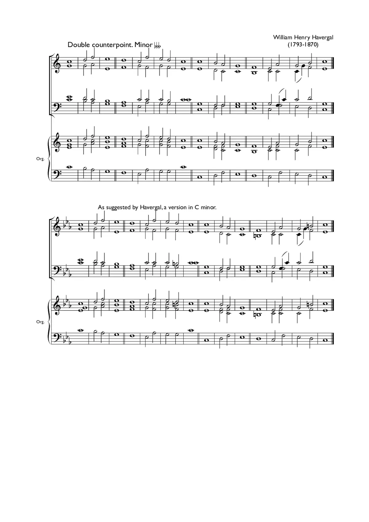 Double chant in C major II - Page 1
