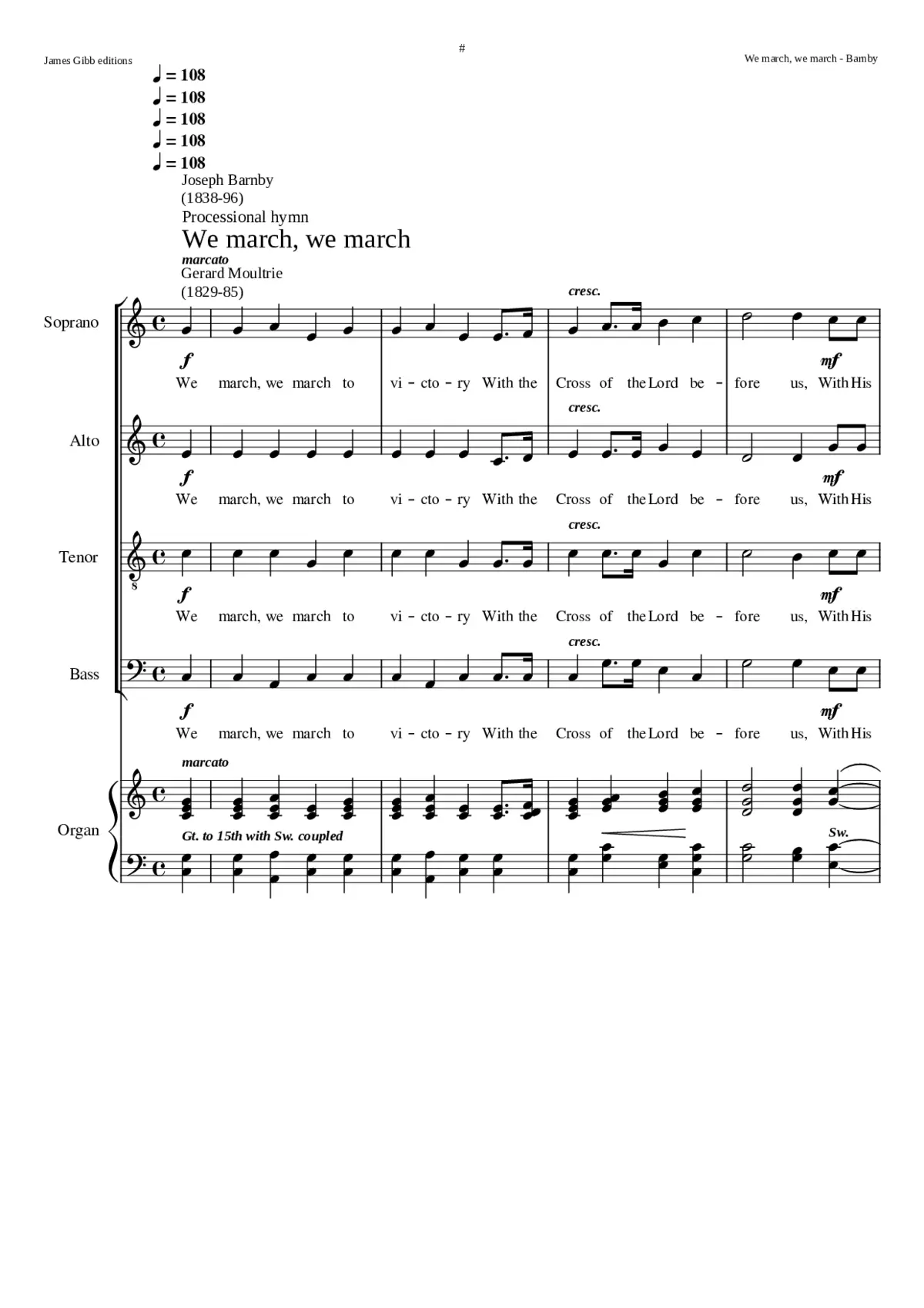 We march we march - Page 1