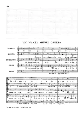 Hic nempe mundi gaudia