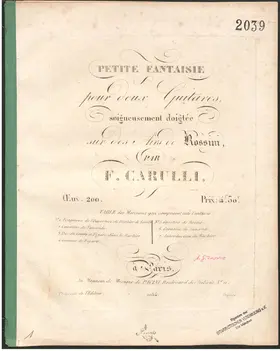 Petite fantaisie pour deux Guitares