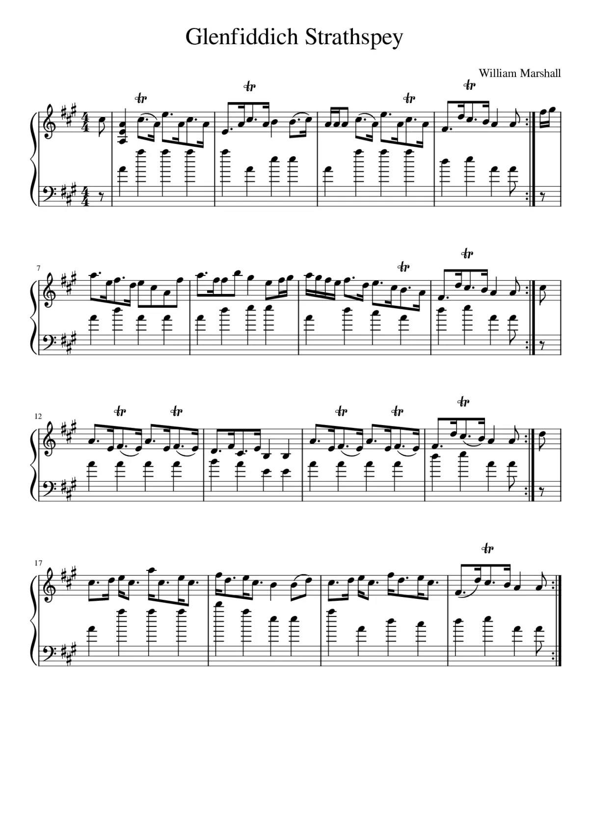 Glenfiddich Strathspey - Page 1