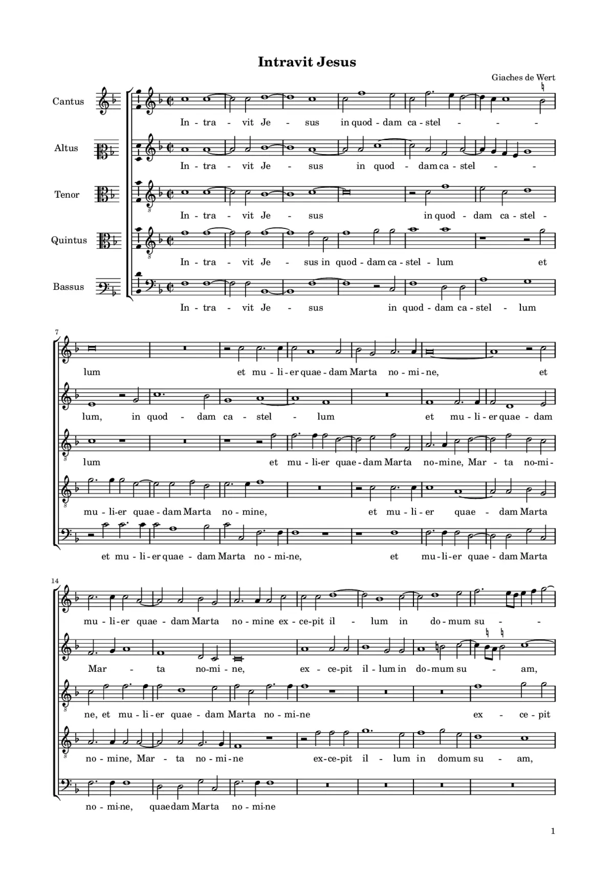 Intravit Jesus - Page 1