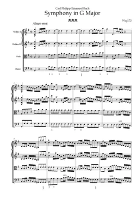 Symphony in G major