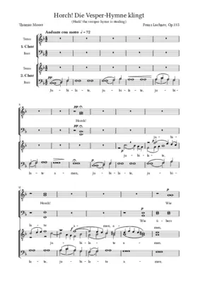 Horch! Die Vesper-Hymne klingt