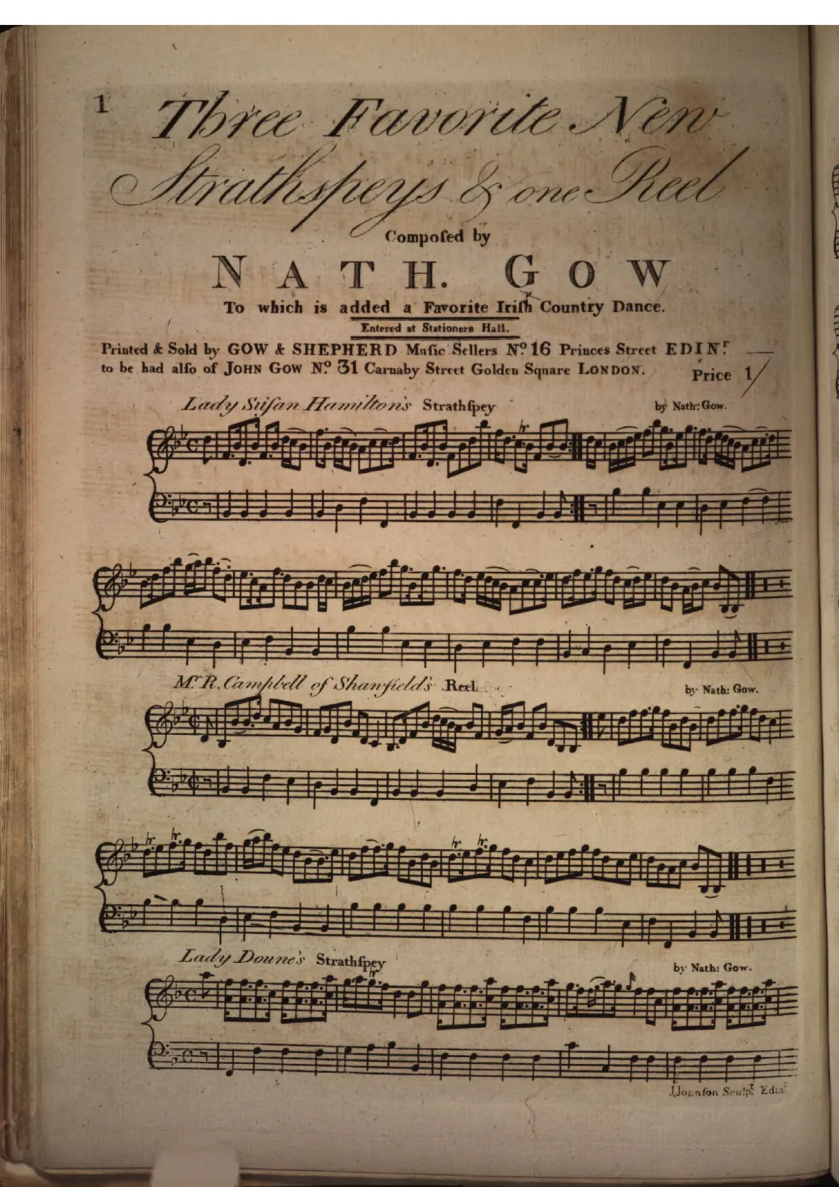 3 New Strathspeys and a Reel - Page 1