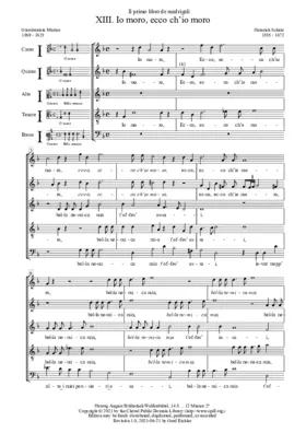 Io moro, ecco ch'io moro, SWV 13