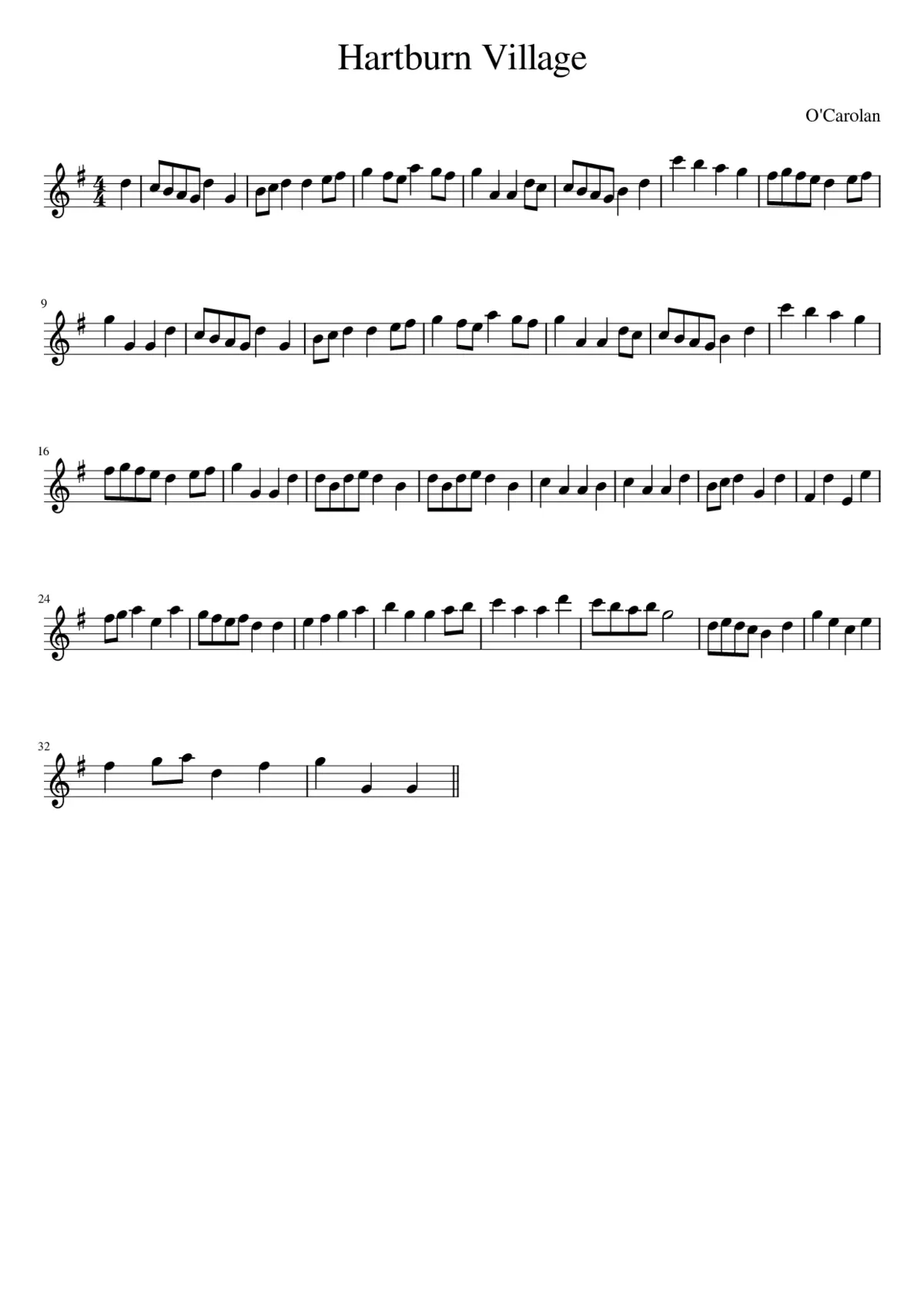 Hartburn Village - Page 1