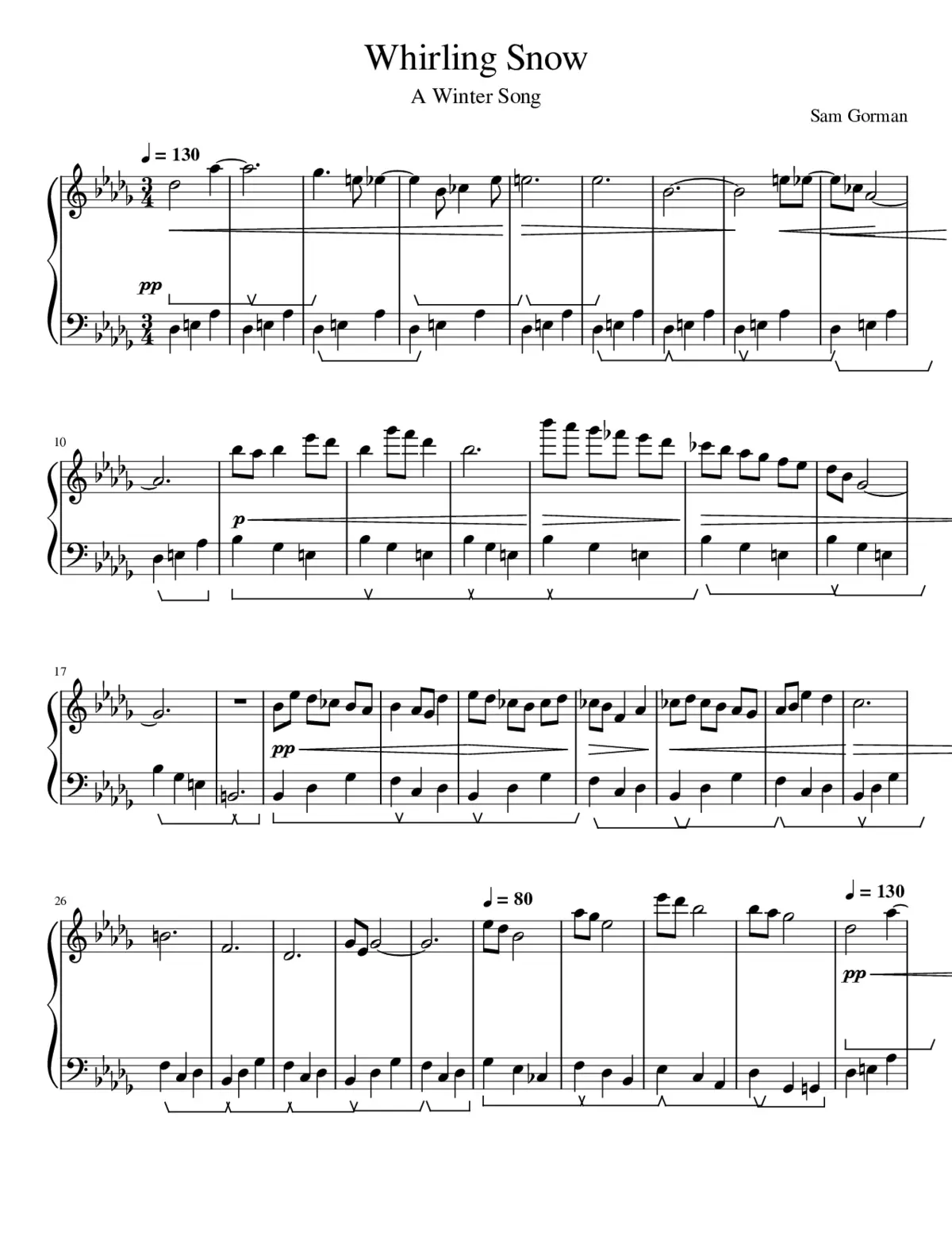 Whirling Snow - Page 1