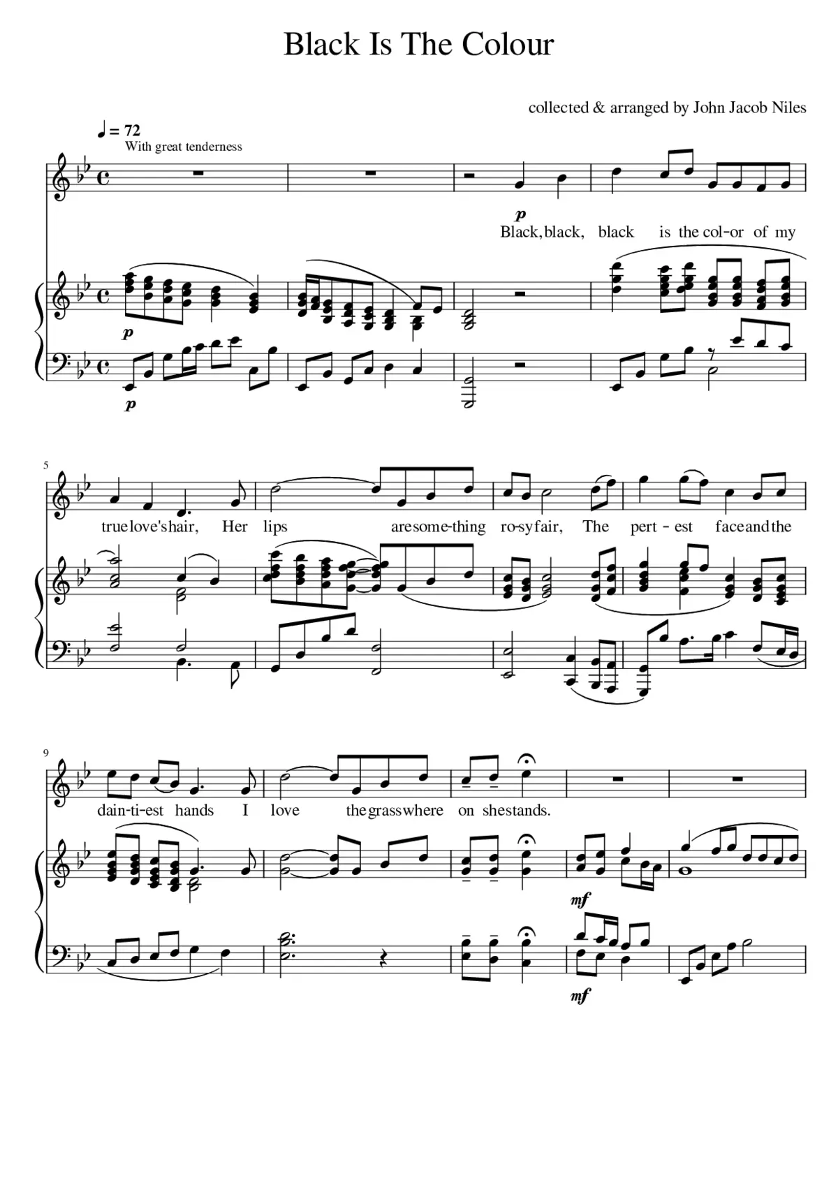 Black Is The Colour - Page 1