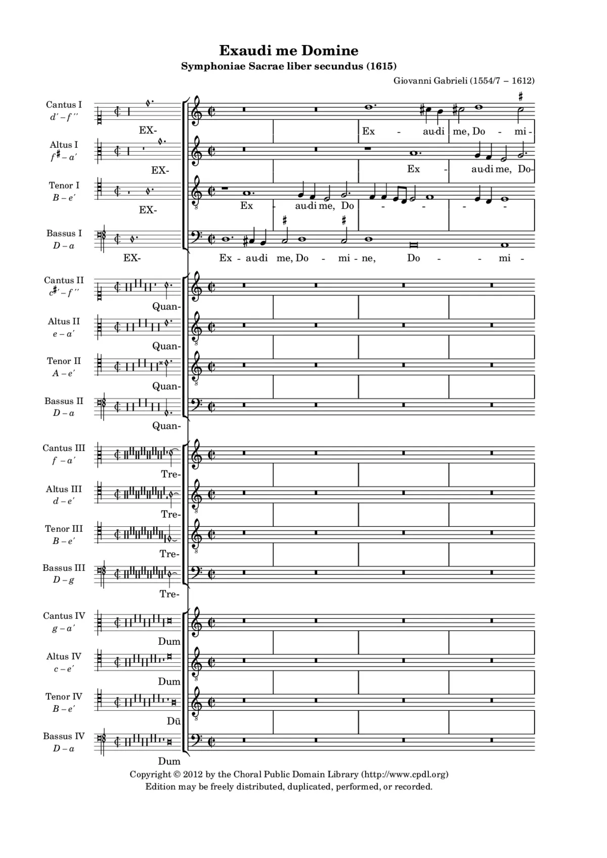 Exaudi me Domine - Page 1