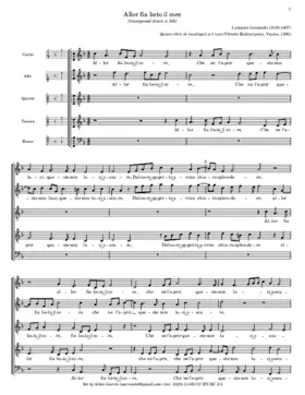 Allor fia lieto il core