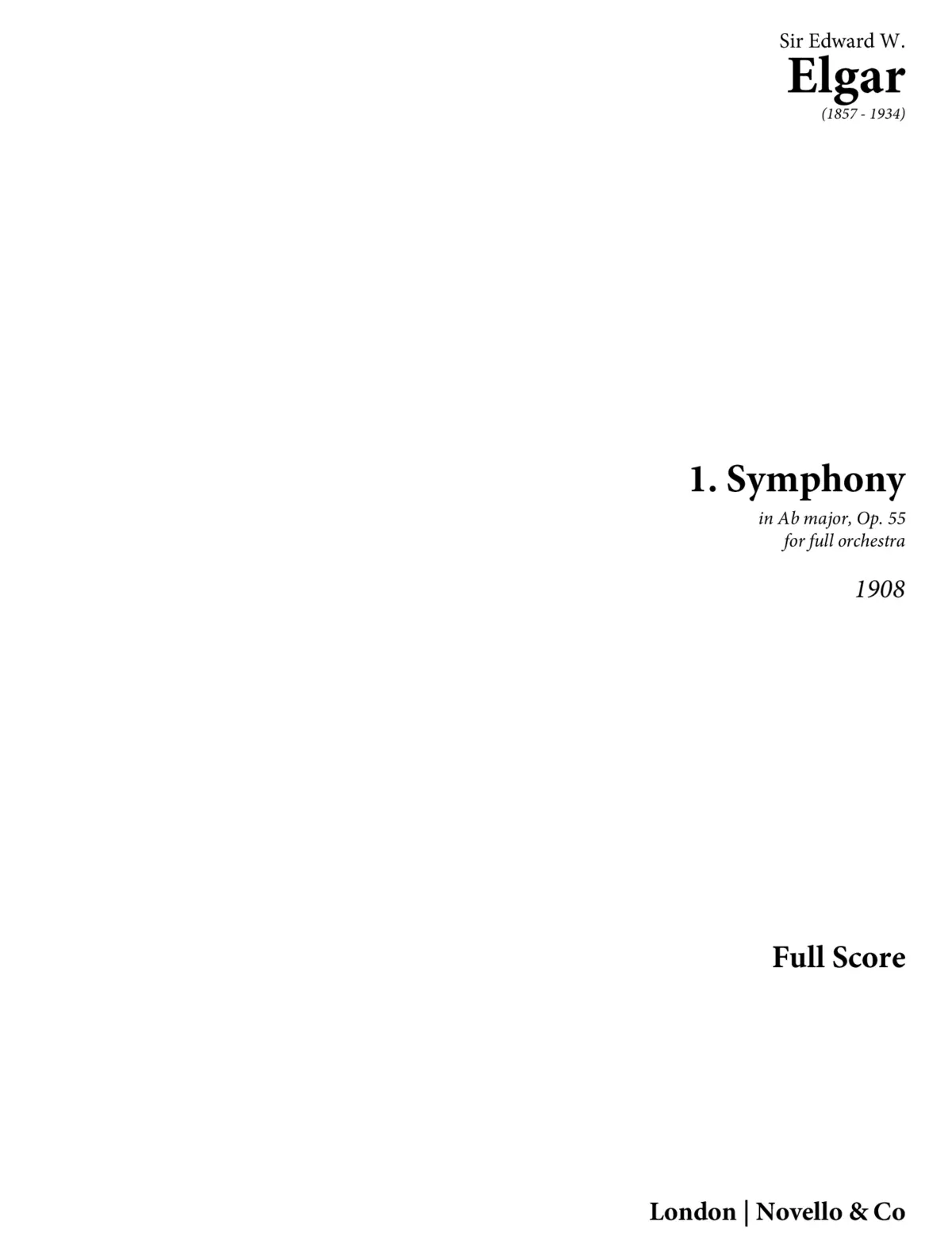 Symphony No.1 - Page 1