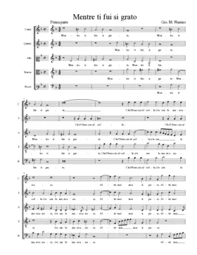 Mentre ti fui si grato