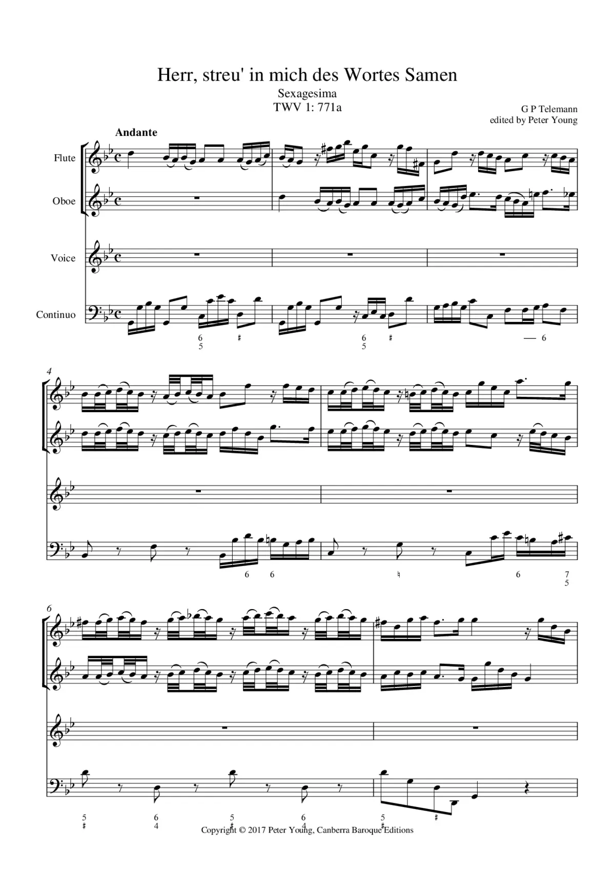 Herr, streu' in mich des Wortes Samen - Page 1