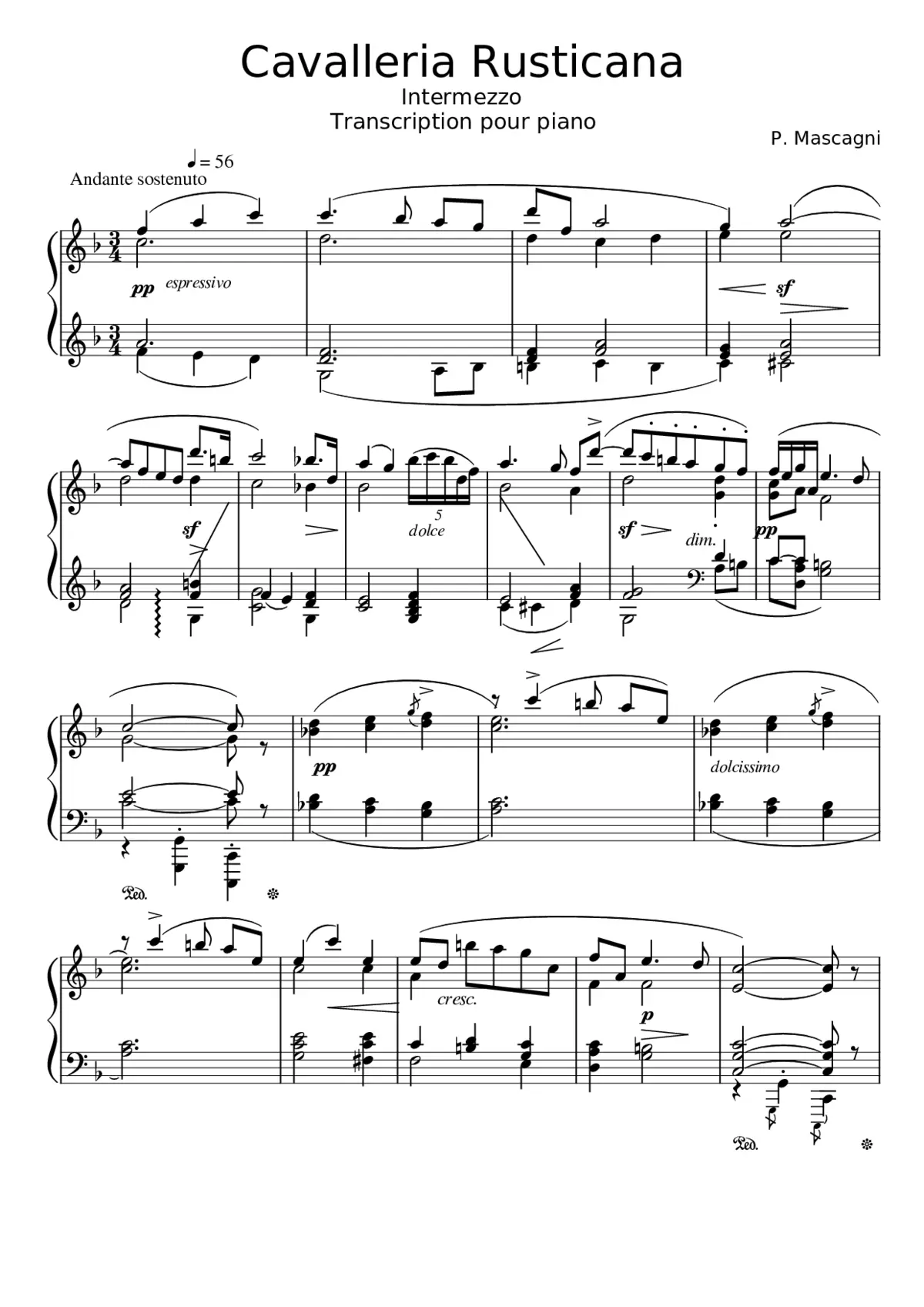 Cavalleria rusticana - Page 1