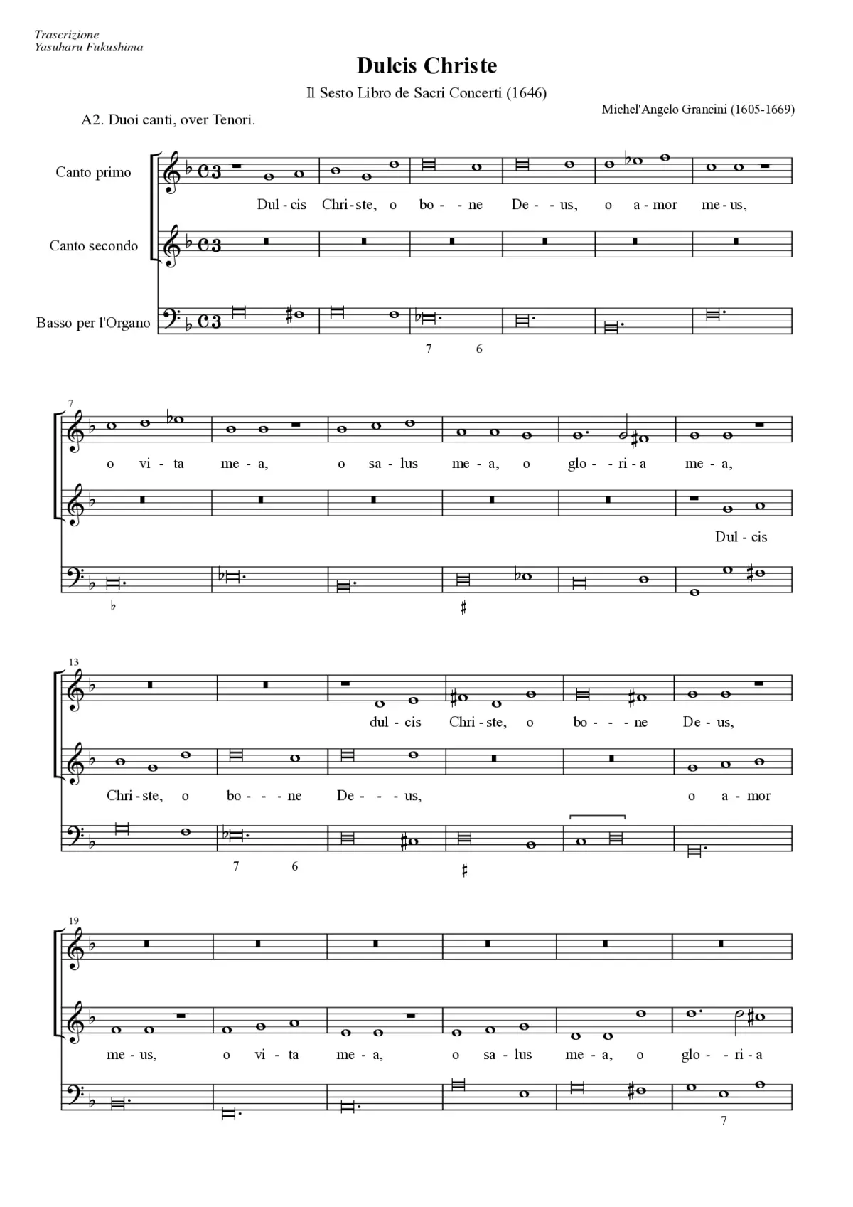 Dulcis Christe - Page 1