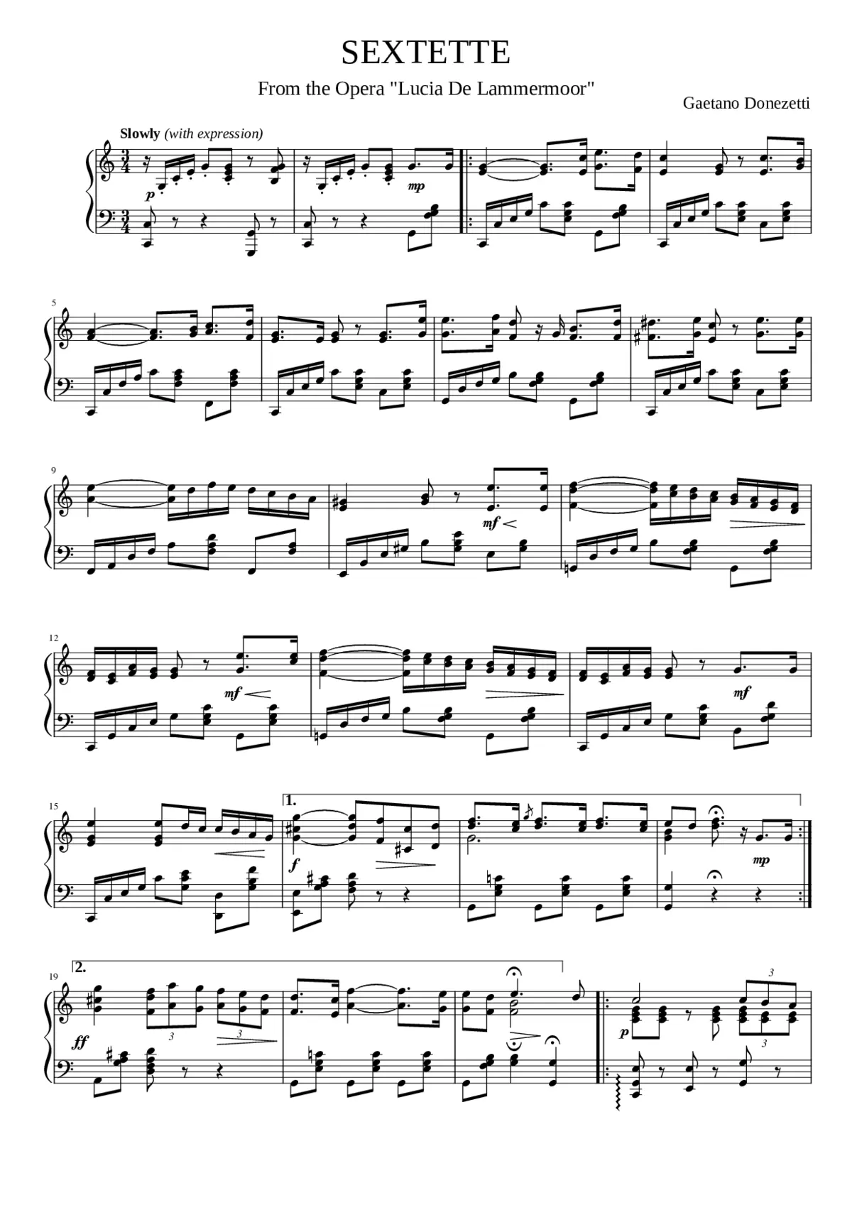 Lucia di Lammermoor - Page 1