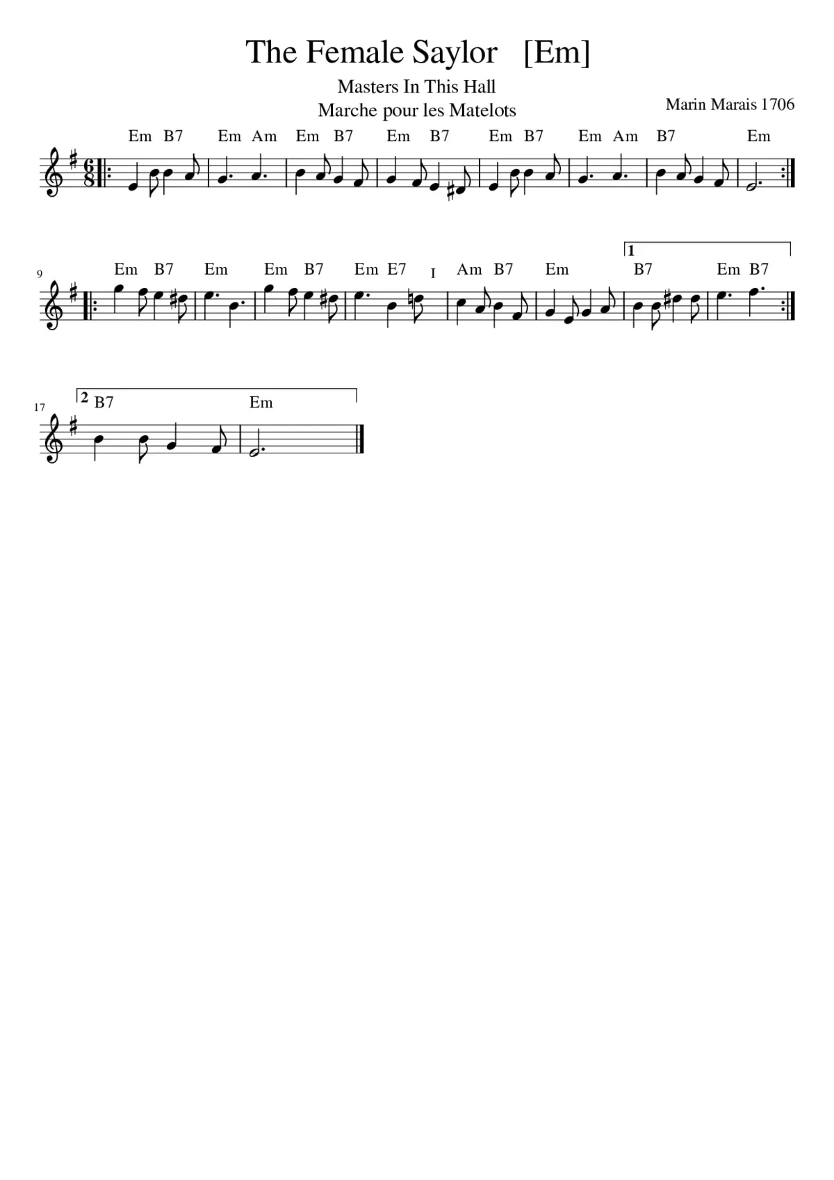 The Female Saylor - Page 1