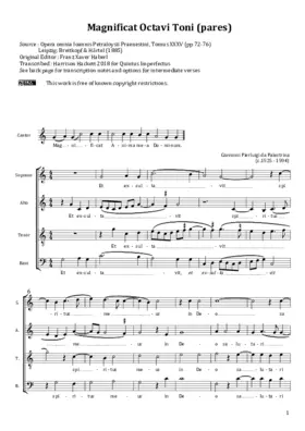 Magnificat Octavi Toni a 4, pares