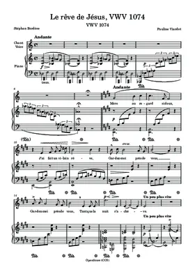 Le rêve de Jésus, VWV 1074