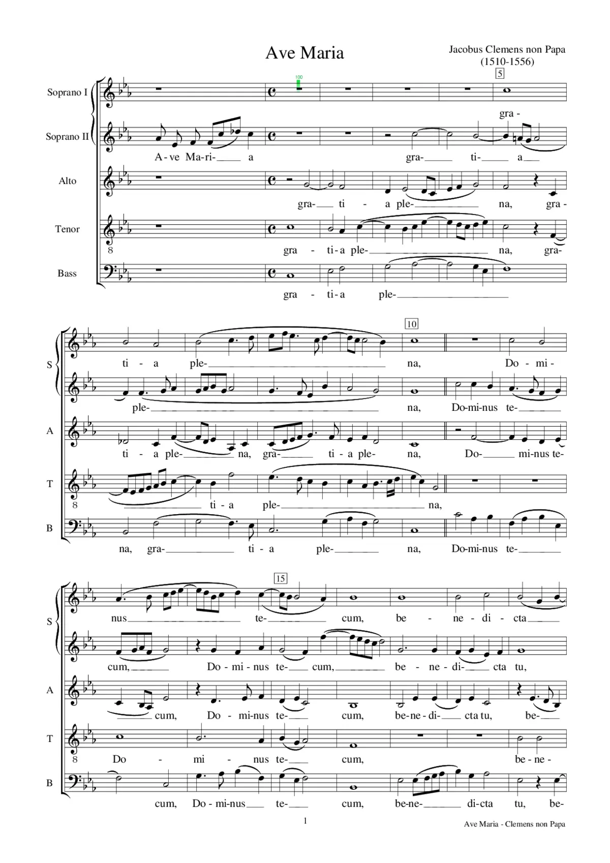 Ave Maria - Page 1