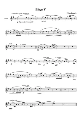 Cinq Pièces pour harmonium