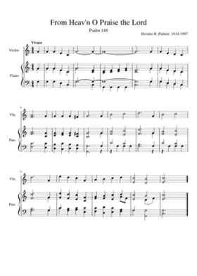 From Heav'n O Praise the Lord