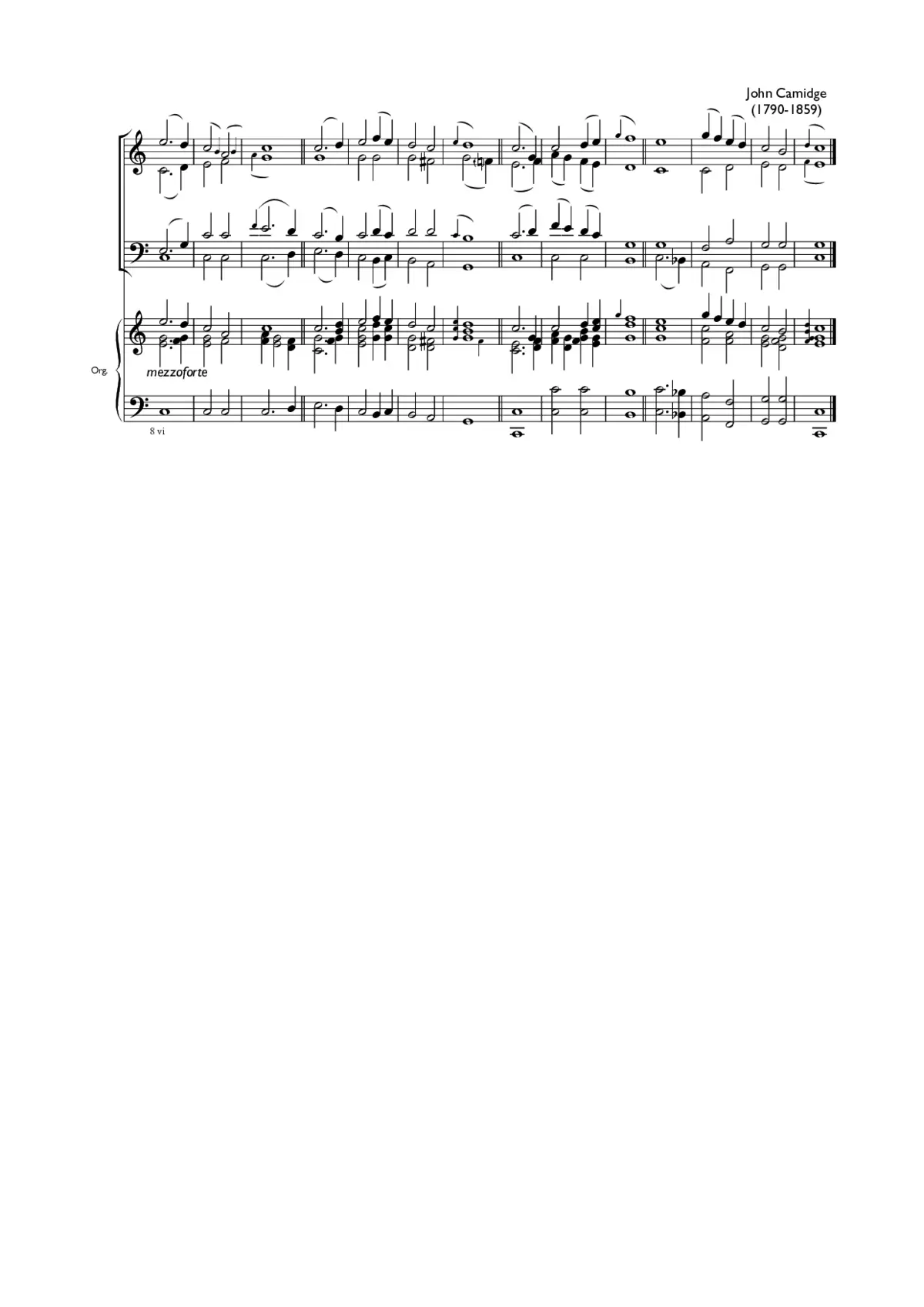 Double chant in C major IV - Page 1