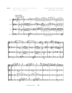 String Quartet movement in B-flat major