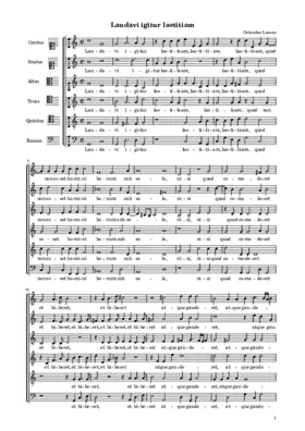 Laudavi igitur laetitiam