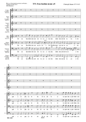 Deus laudem meam a 8