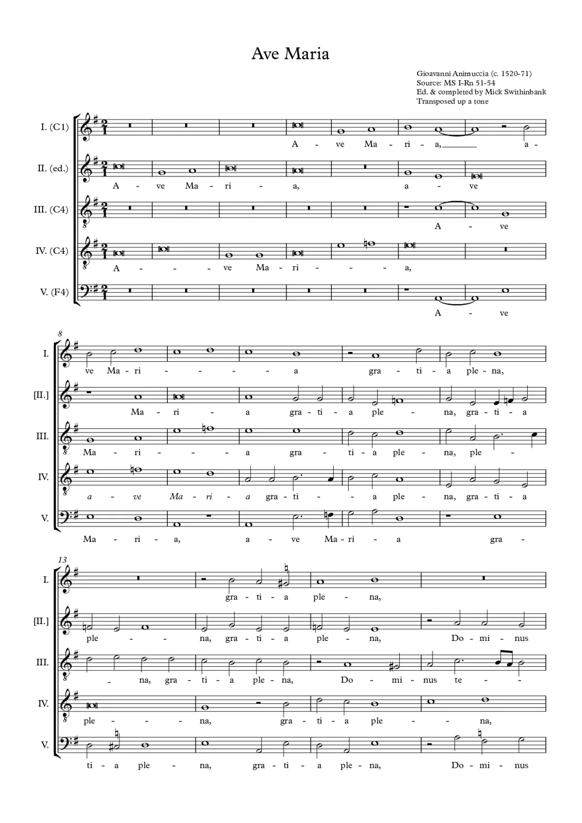 Ave Maria - Page 1