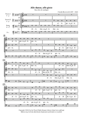 Alle danze, alle gioie