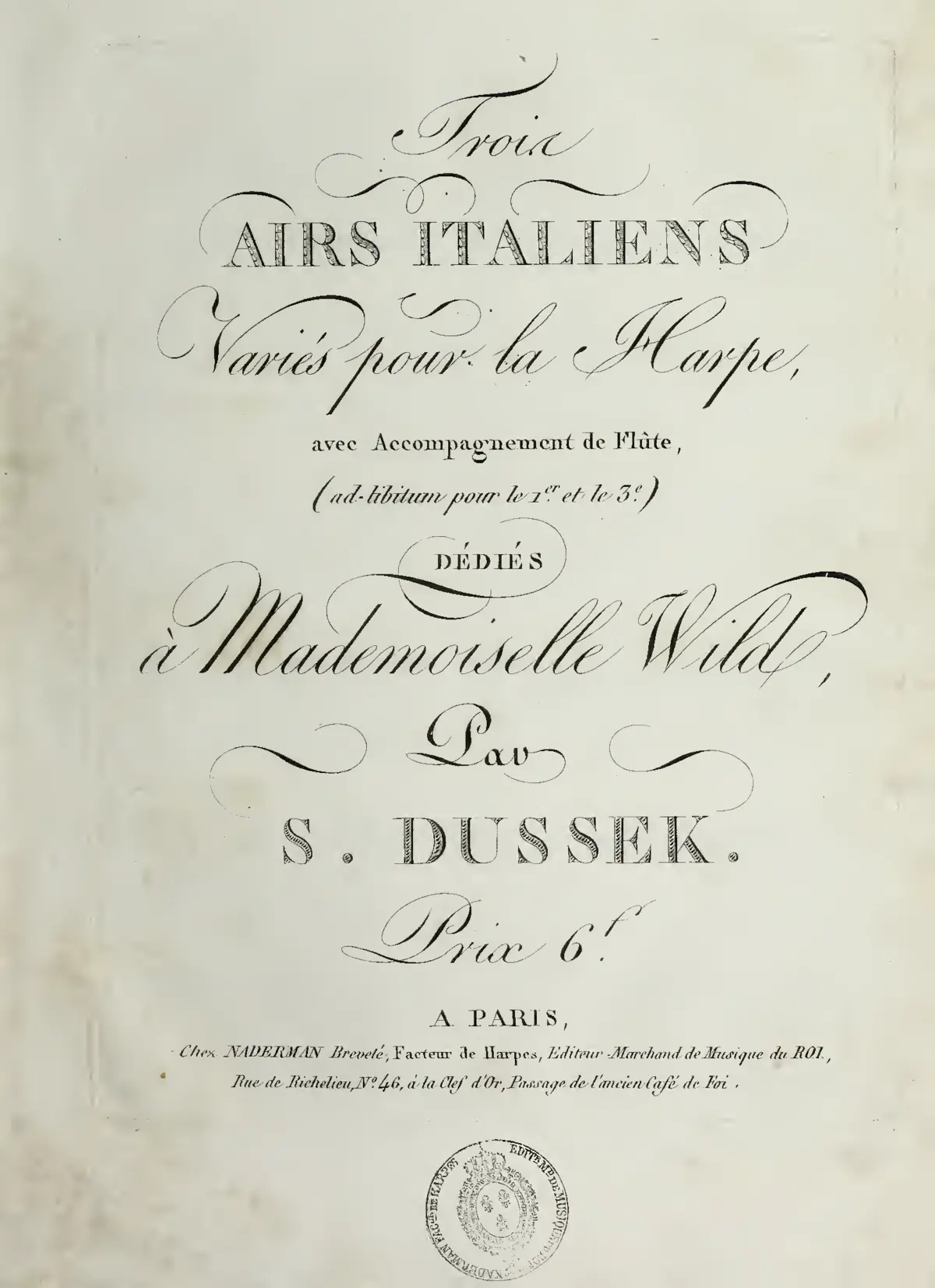 3 Italian Airs with Variations - Page 1