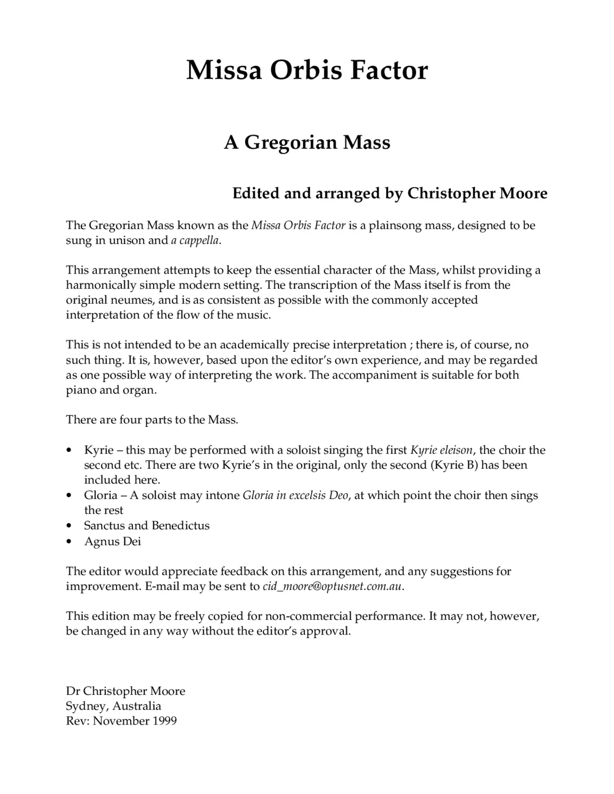 Missa XI Orbis factor - Page 1