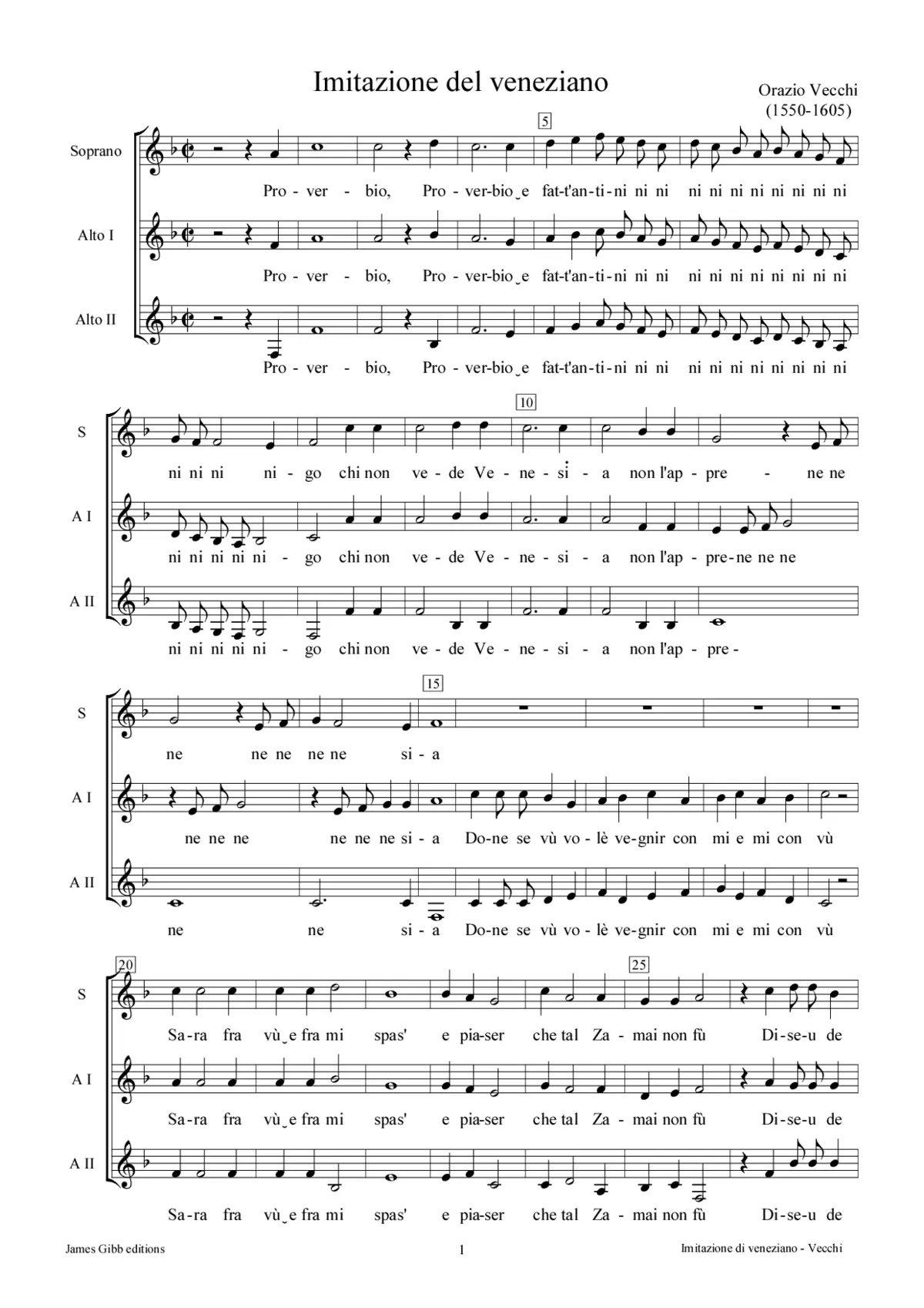 Imitazione del veneziano - Page 1