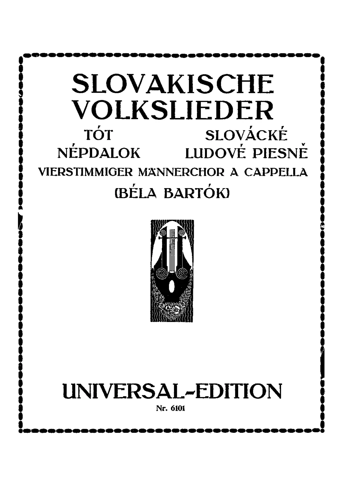 5 Slovak Folksongs - Page 1