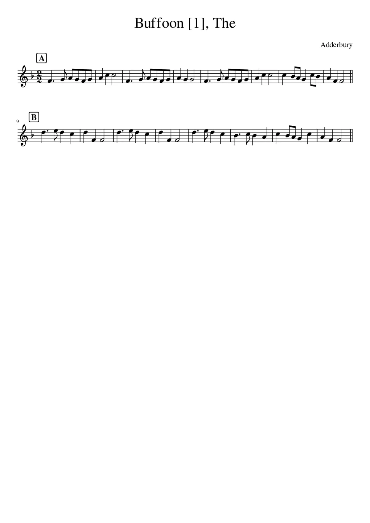 The Buffoon - Page 1