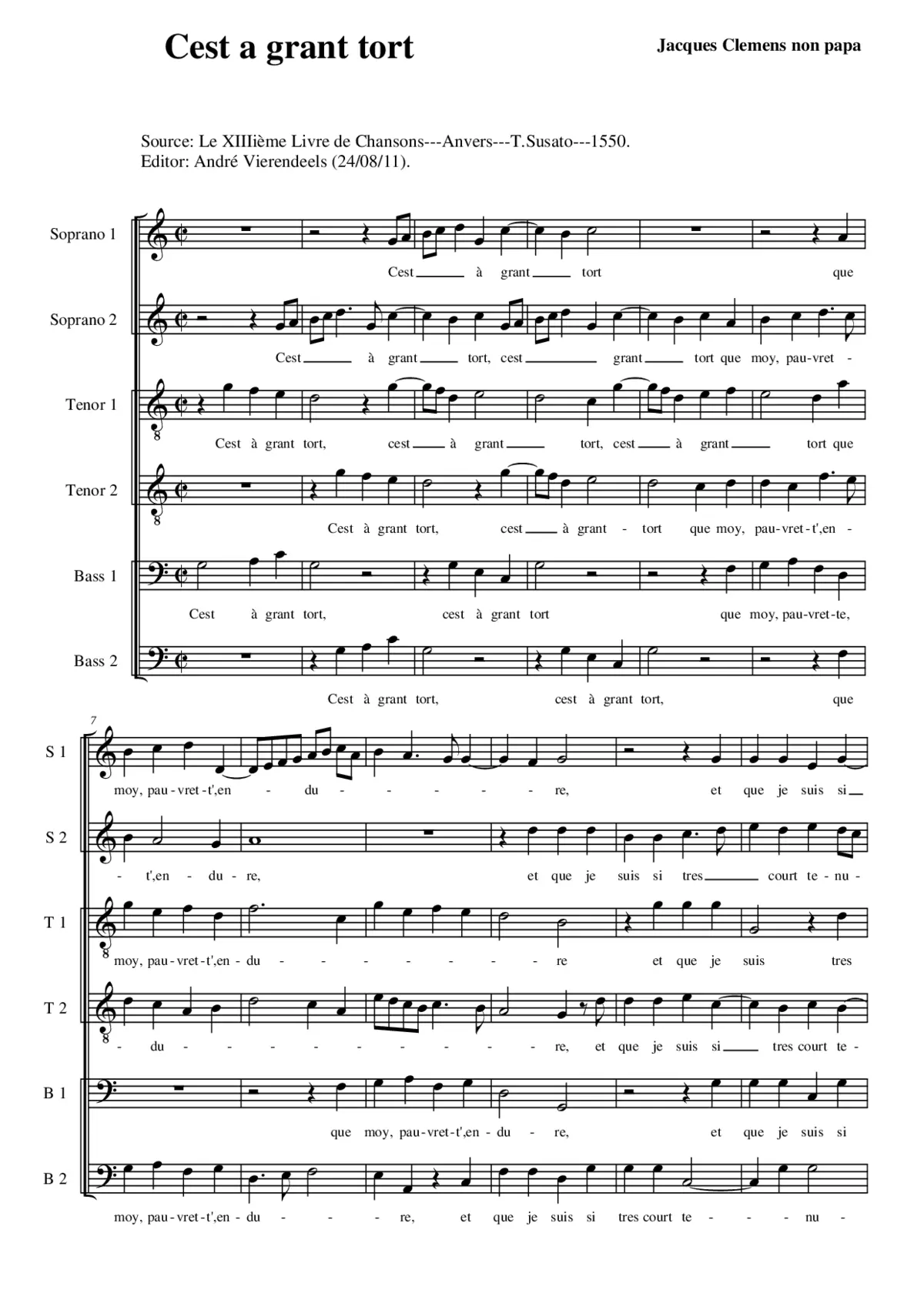 C'est a grant tort - Page 1