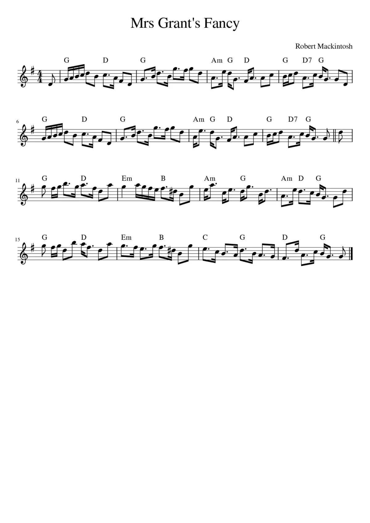 Mrs Grant's Fancy - Page 1